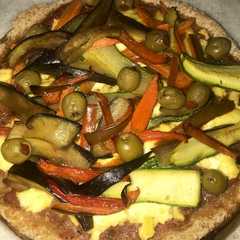 Una foto de Pizza Vegetariana integral