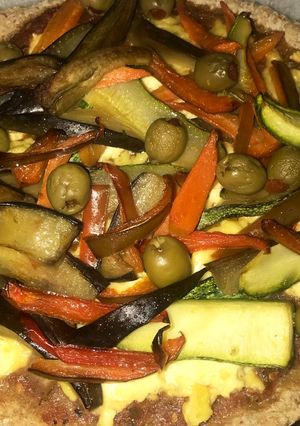 Una foto de Pizza Vegetariana integral