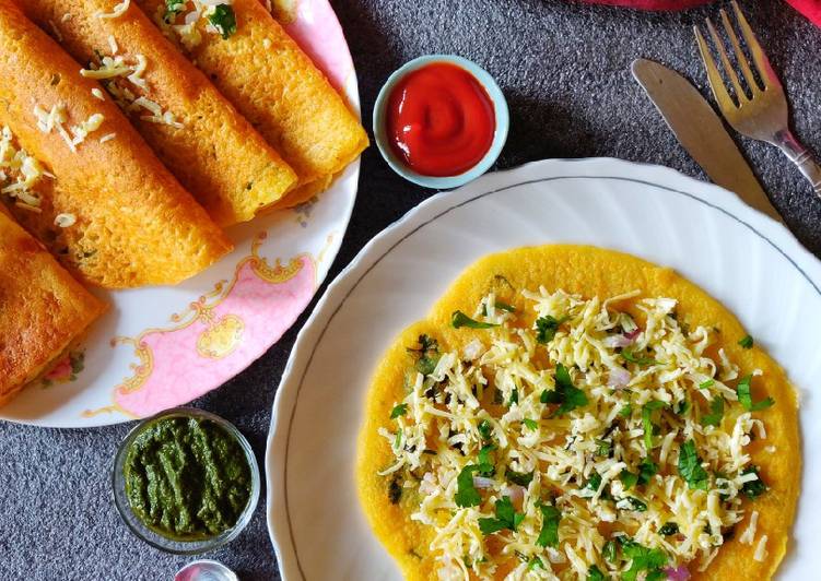 Easiest Way to Cook Tasty Stuffed Moong Dal Cheela