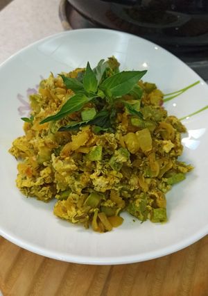 عکسی از دستور املت کدو رژیمی