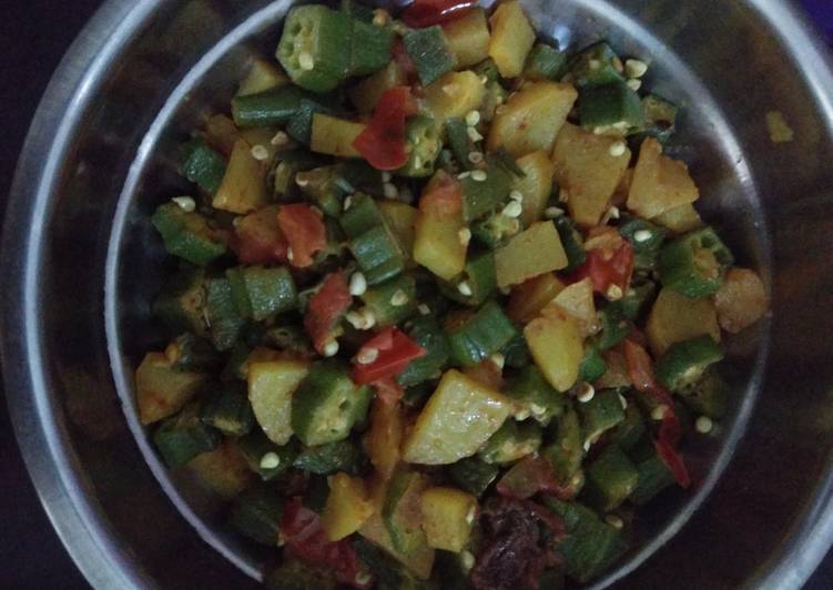 Simple Way to Make Speedy Aalo bhindi ki sabji