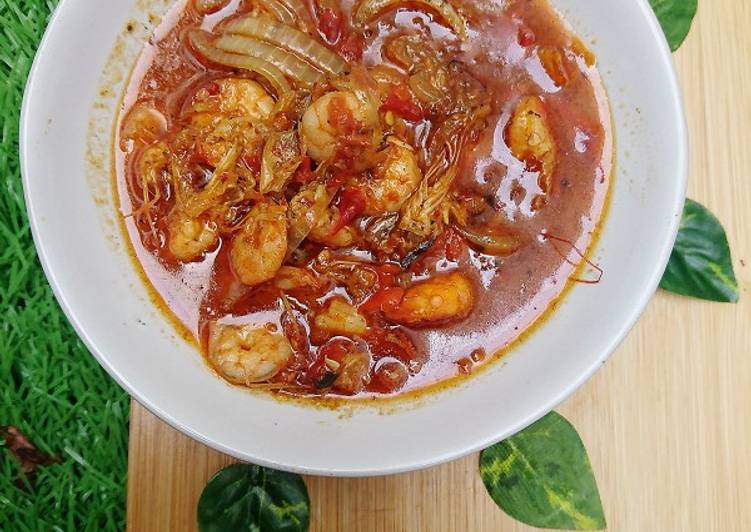 Udang Sambal Pedas Manis | Resep Rumahan Asfarina