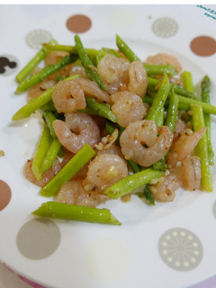 青蘆筍炒蝦仁 的食譜成品照片