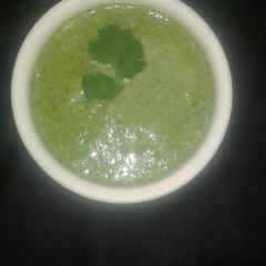 A picture of Curd coriander chutney.