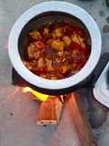 Orignal chicken salan on wood fire