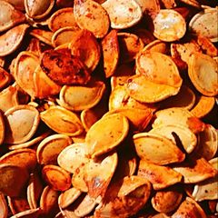 A picture of Spicy Roasted Pumpkin Seeds.