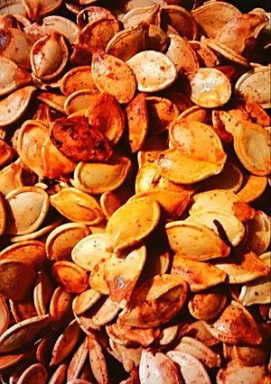 A picture of Spicy Roasted Pumpkin Seeds.