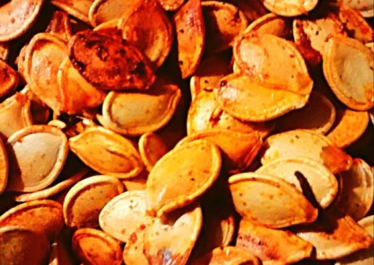 Recipe of Perfect Spicy Roasted Pumpkin Seeds