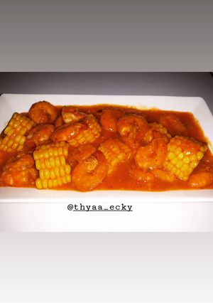 Foto resep Udang saos padang❤