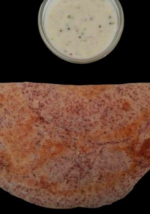A picture of Ragi Dosa (Finger Millet Dosa).