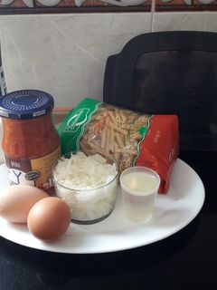 Una foto de Macarrones en microondas