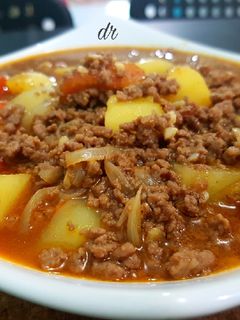 Foto resep Semur daging cincang kentang