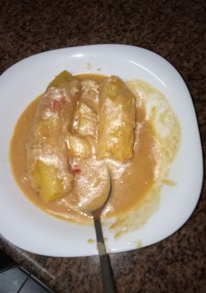 A picture of Matoke Ugandan style #favorite Easter dish.