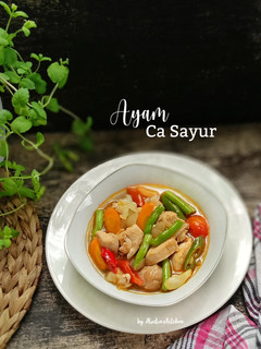 Foto resep Ayam Cah Sayur