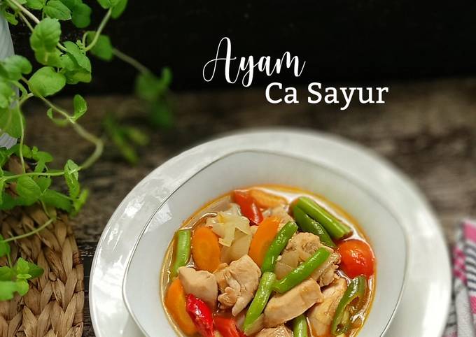 Panduan Memasak Resep Ayam Ca Sayur