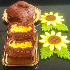 A picture of Rasmalai Stuffed Brownies.