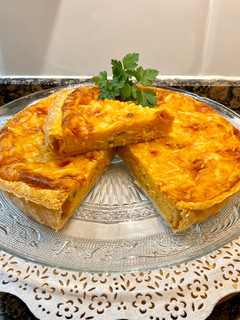 Una foto de Pastel de hojaldre con queso y pisto, sin gluten