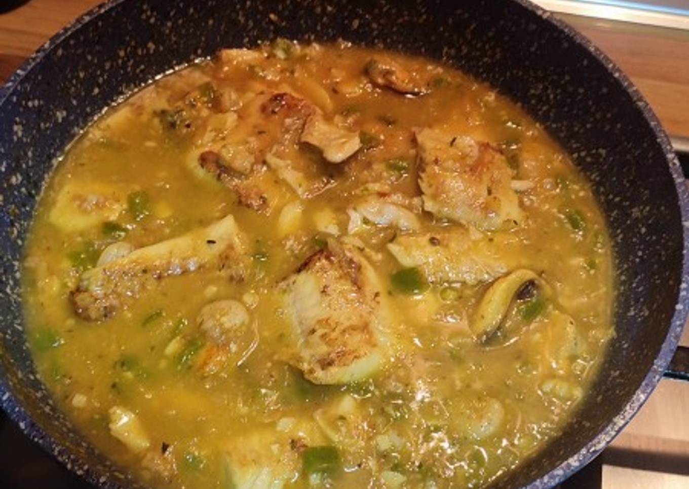 Filetes de merluza en salsa