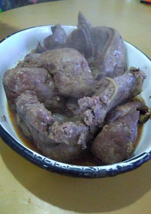 Una foto de Hígado encebollado