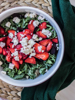 Una foto de Ensalada veraniega de fresas