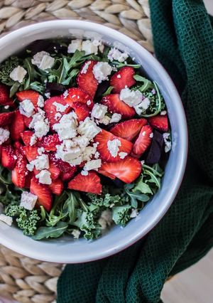 Una foto de Ensalada veraniega de fresas