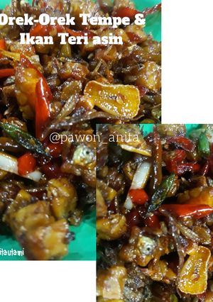 Foto resep Orek-Orek Tempe dan Ikan Teri Asin