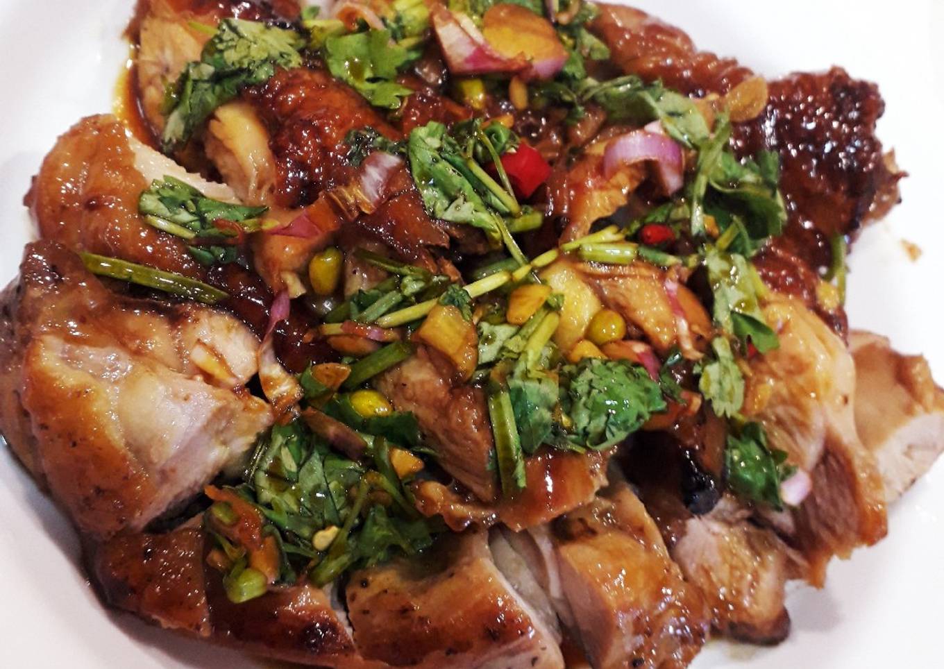 Ayam goreng saus kecap