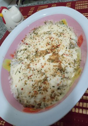 Una foto de Pastel de arroz y carbonada