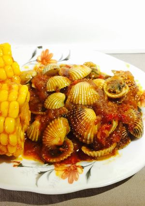Foto resep 8. Kerang Dara Saus Padang