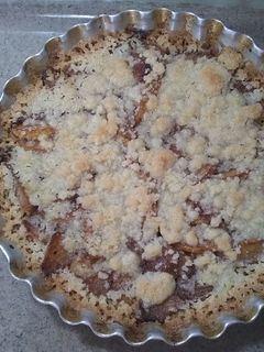 Una foto de Postre rápido: crumble de peras 🍐