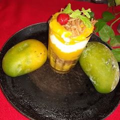 Mango Kunafa Mousse A picture of Mango Kunafa Mousse.