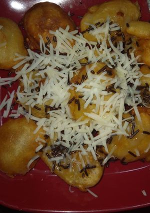 Foto resep Pisang Goreng wijen topping Coklat Keju