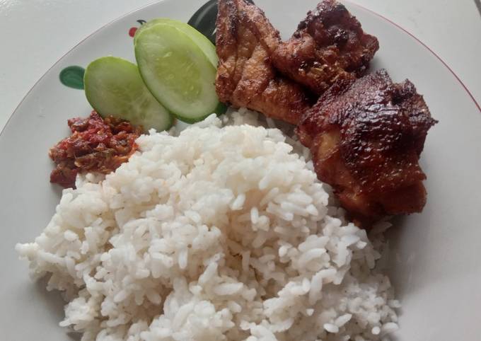 Baceman Sederhana Tanpa Air kelapa (Ayam, tahu,tempe Bacem)