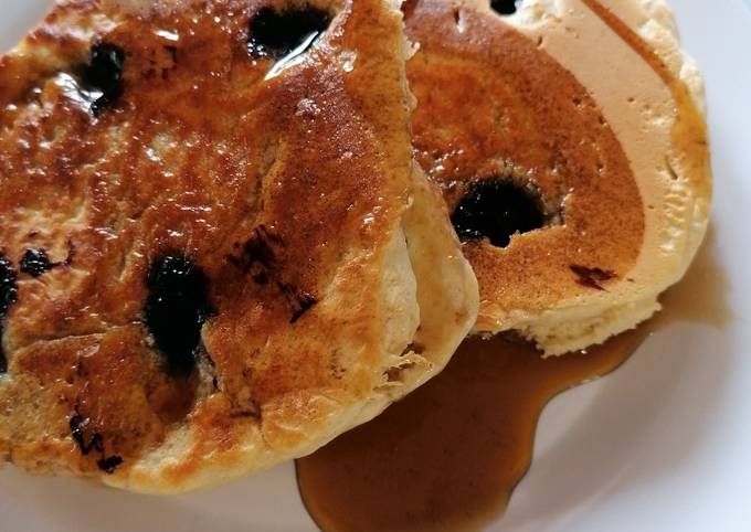 Recipe of Award-winning Fluffy Blueberry Pancakes