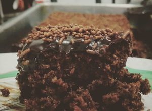 Foto de Bolo de chocolate com farinha de coco