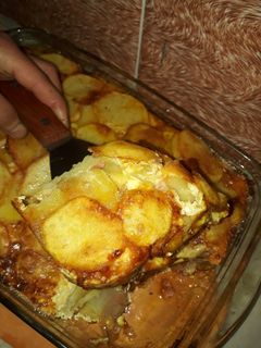 صورة لوصفة غراتان بطاطا ولحم مرحي ولا اروع 😋
