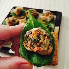 A picture of Parmesan oysters.