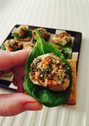 A picture of Parmesan oysters.