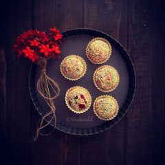 A picture of Thandai Rainbow Balls.