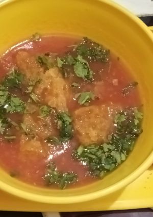 A picture of Tomato soup.