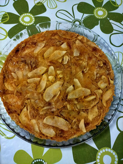 Una foto de Tarta de manzana al microondas