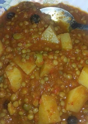 Una foto de Picadillo de lentejas (vegano)