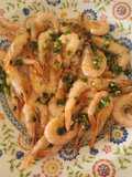 Gamba blanca en un plis plas