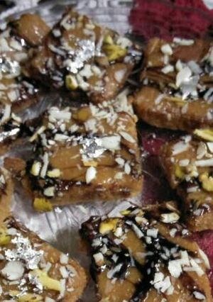 A picture of Choco dry fruits barfee.