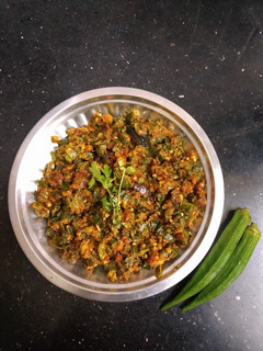 * வெண்டைக்காய், ஸ்பைஸி பொரியல்*(spicy ladys finger poriyal recipe in tamil) செய்முறை முக்கிய புகைப்படம்
