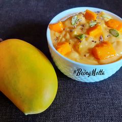 A picture of Kesar Mango Shrikhand.