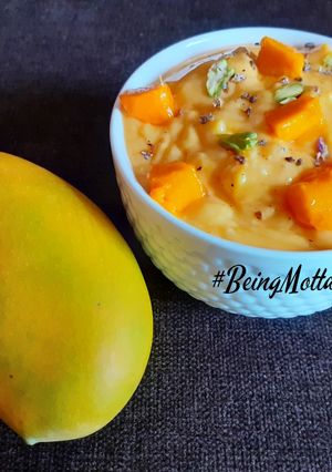 A picture of Kesar Mango Shrikhand.