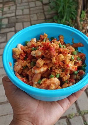 Foto resep Tempe kacang panjang with udang pedes