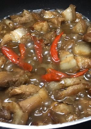 Hình của món Kho quẹt tôm khô 🦐 🦐 🦐 🦐.