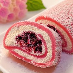 A picture of Berry Mochi Roll | The MOST DELICIOUS Cold Summer Dessert!.